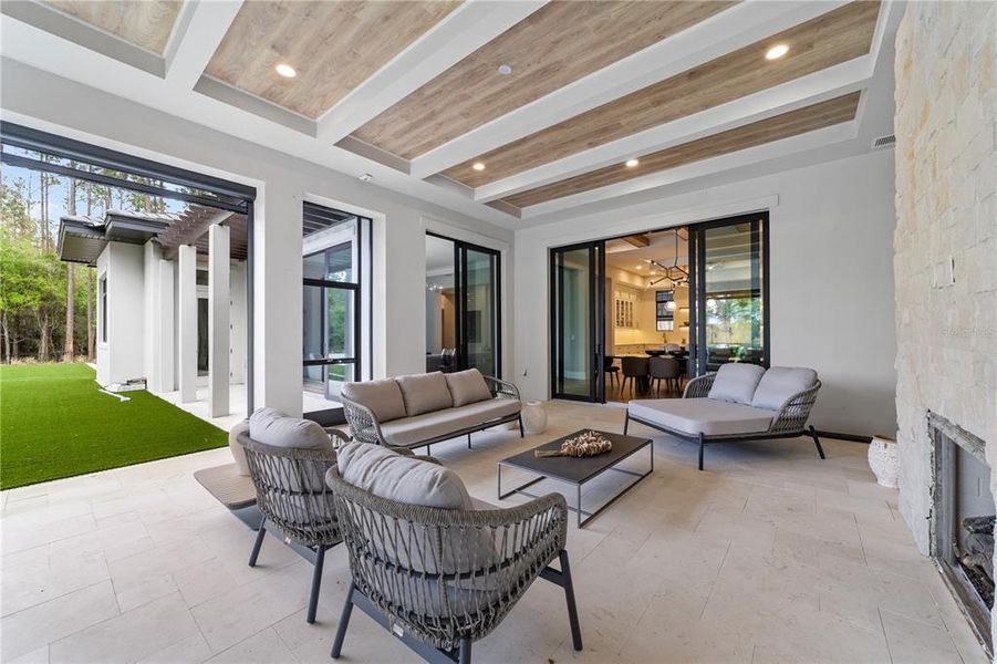 Exterior details and patio area of a home in Bella Collina, Montverde (Image 4). Exterior details and patio area of a home in Bella Collina, Montverde (Image 4).