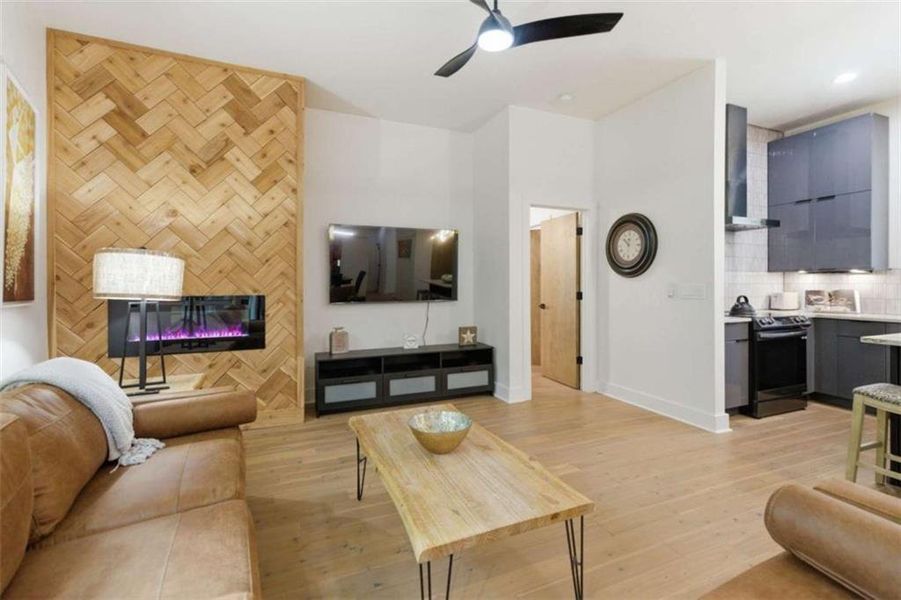 Furnished interior view inside a new home in , Atlanta (Image 9).