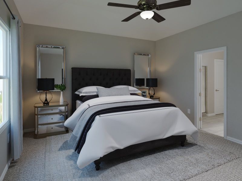 Furnished interior view inside a new home in Lakehaven - Premier Series, Farmersville (Image 6). Furnished interior view inside a new home in Lakehaven - Premier Series, Farmersville (Image 6).
