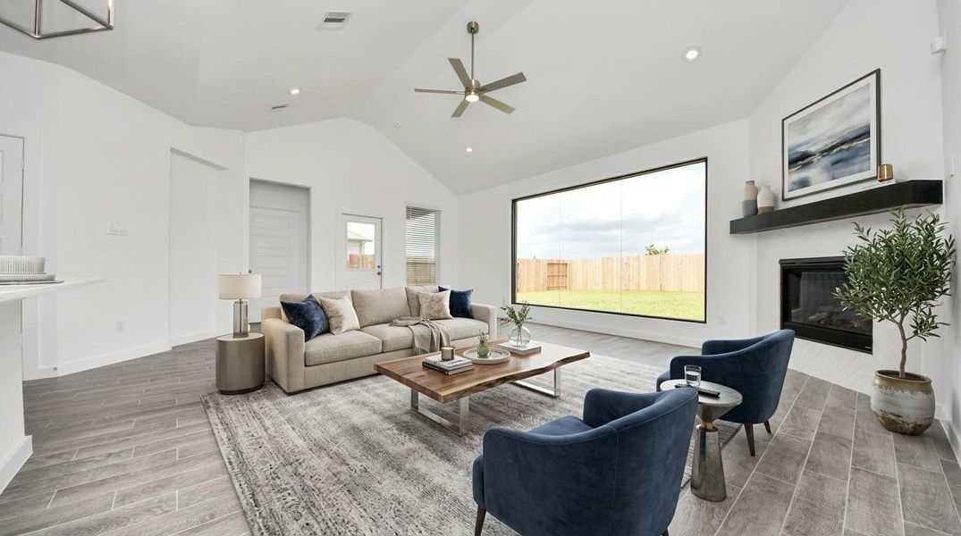 Virtually Staged - Living Room. Sample photo of completed home with similar floor plan. Actual colors and selections may vary.