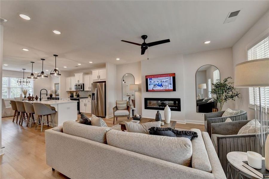 Furnished interior view inside a new home in East Park Village, Kennesaw (Image 18). Furnished interior view inside a new home in East Park Village, Kennesaw (Image 18).