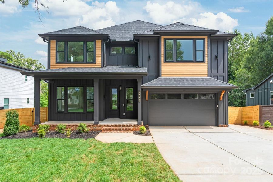 Front exterior of a new home in , Charlotte, NC, highlighting curb appeal (Image 24).
