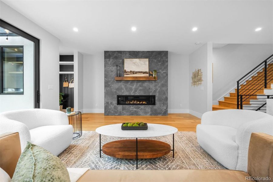 Furnished interior view inside a new home in , Denver (Image 27).