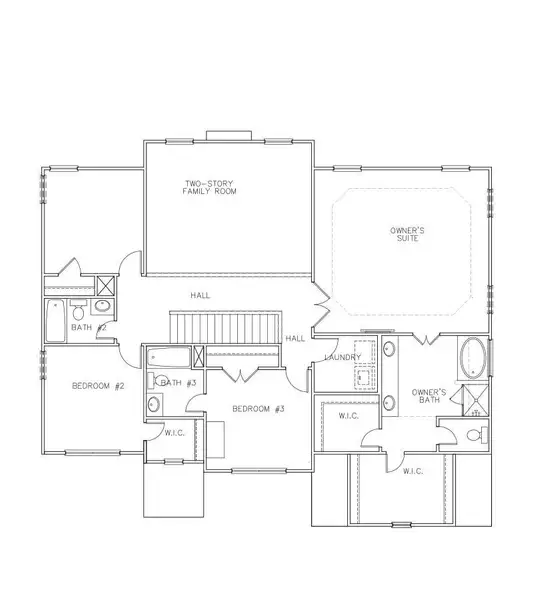 2D floor plan layout for the Wesley by Peachtree Building Group in The Landing at Miller’s Ferry, Adairsville, GA (Image 3). 2D floor plan layout for the Wesley by Peachtree Building Group in The Landing at Miller’s Ferry, Adairsville, GA (Image 3).