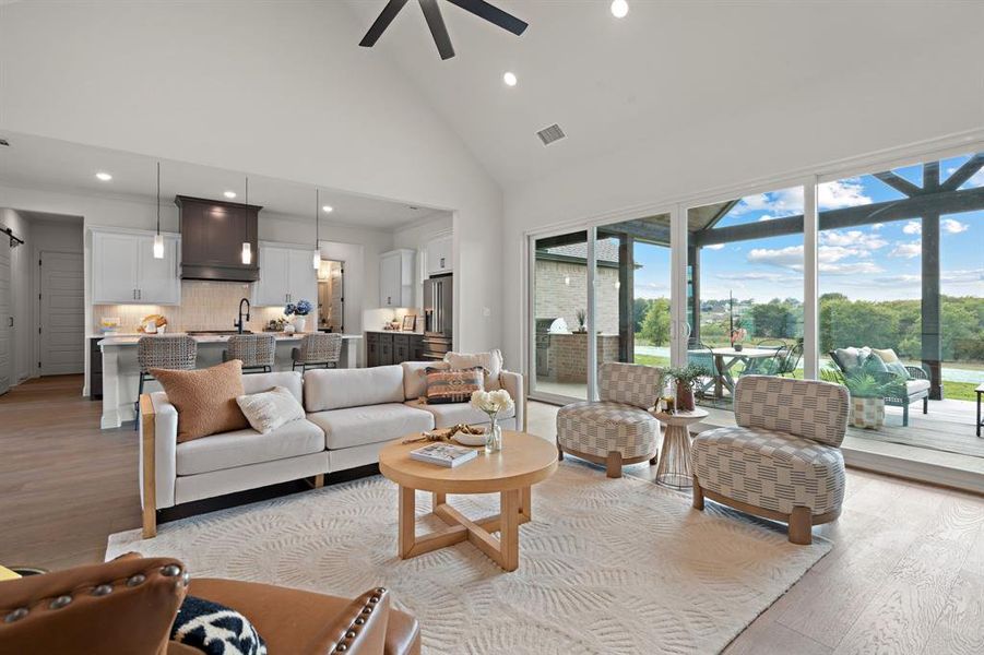 Furnished interior view inside a new home in , Rhome (Image 30).