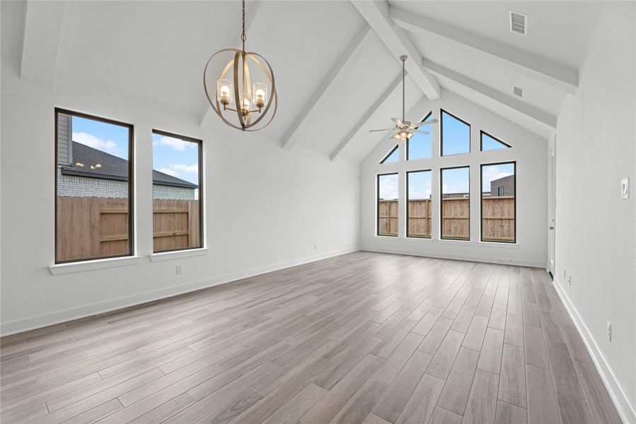 Spacious, unfurnished interior of a new home in Elyson - 40', Katy (Image 9). Spacious, unfurnished interior of a new home in Elyson - 40', Katy (Image 9).