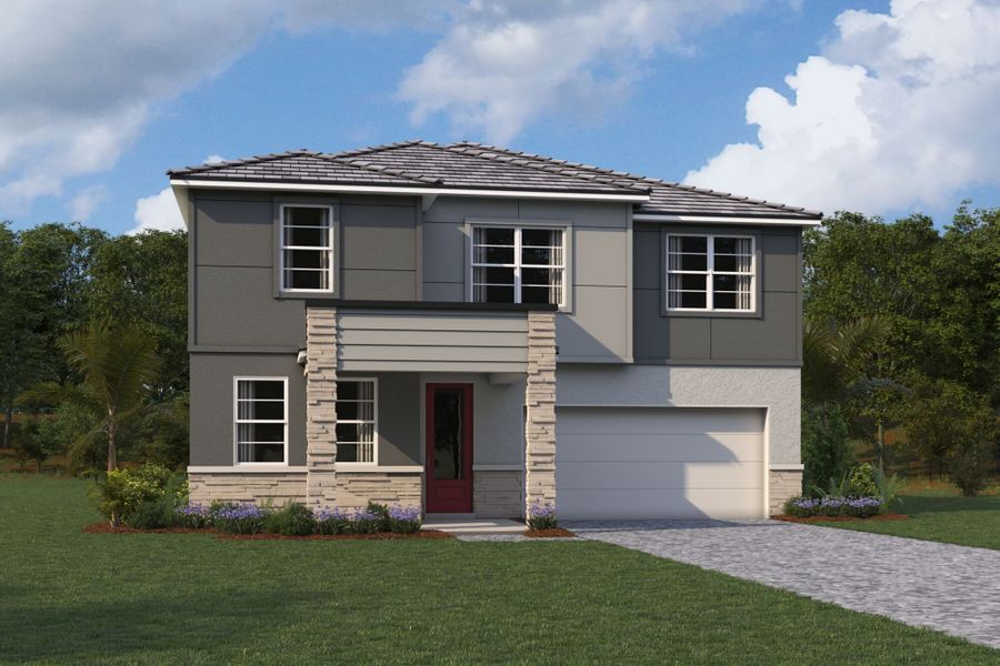 Representative exterior photo of a completed home built from the Shenandoah by Mattamy Homes in Summerlit, Naples, FL (Image 5).
