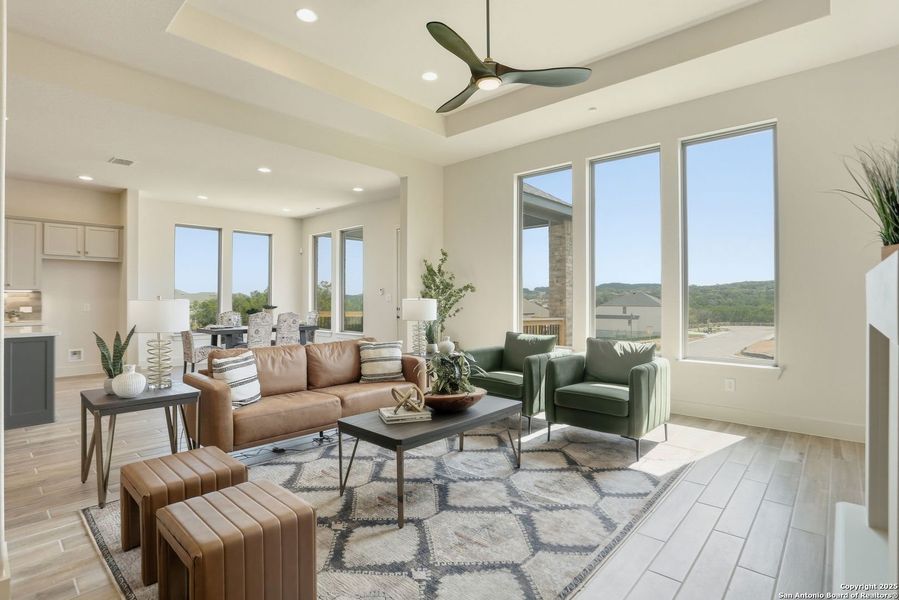 Furnished interior view inside a new home in Kinder Ranch 70's, San Antonio (Image 18).