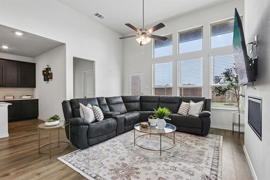 Furnished interior view inside a new home in Silverado, Aubrey (Image 5).