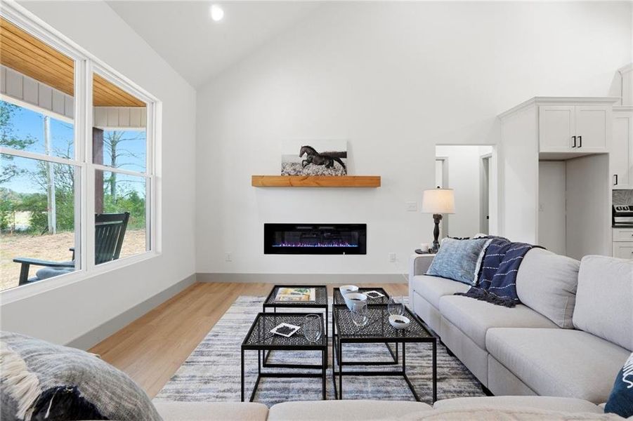 Furnished interior view inside a new home in , Resaca (Image 7). Furnished interior view inside a new home in , Resaca (Image 7).