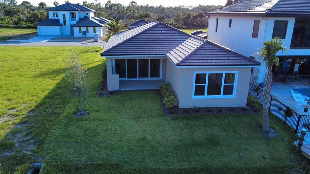 Exterior details and patio area of a home in , Flagler Beach (Image 13). Exterior details and patio area of a home in , Flagler Beach (Image 13).