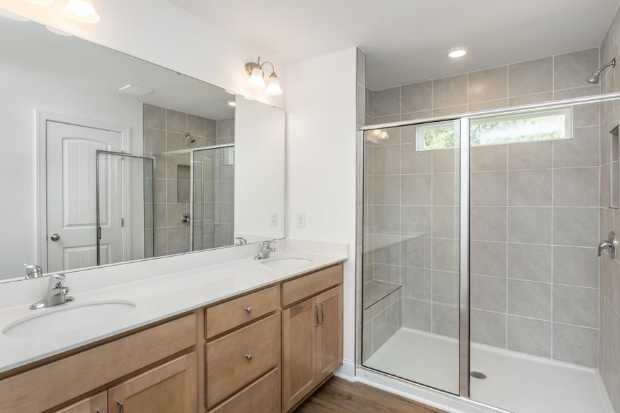 Furnished interior view inside a new home in Running Brook Townes, Durham (Image 9).