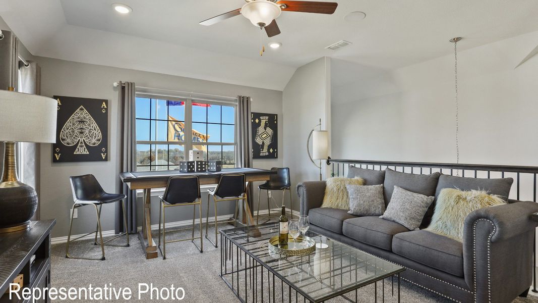 Furnished interior view inside a new home in Wildflower Ranch, Fort Worth (Image 15).