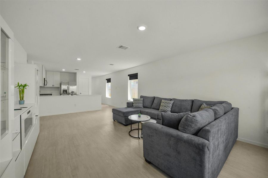 Furnished interior view inside a new home in Sila, Huffman (Image 13). Furnished interior view inside a new home in Sila, Huffman (Image 13).