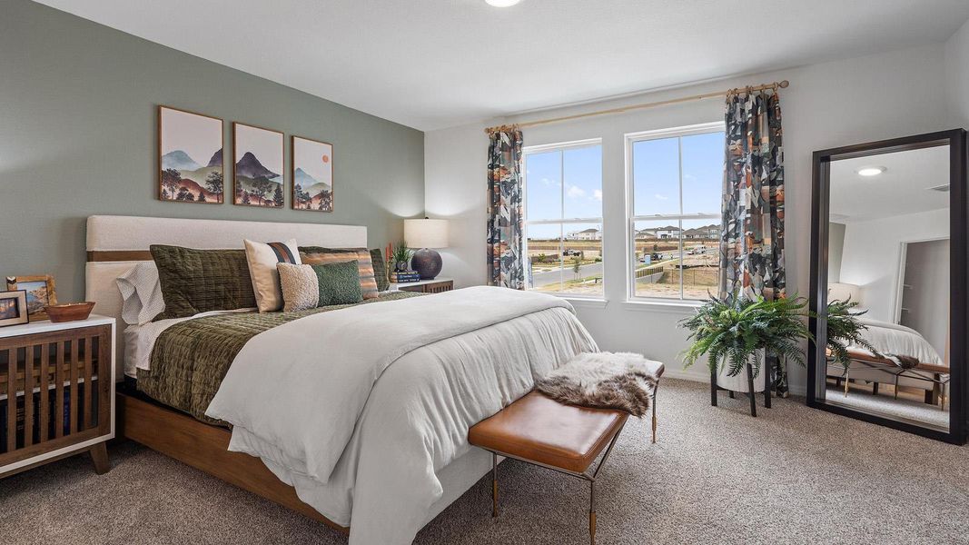 Furnished interior view inside a new home in Avery Centre, Round Rock (Image 26).