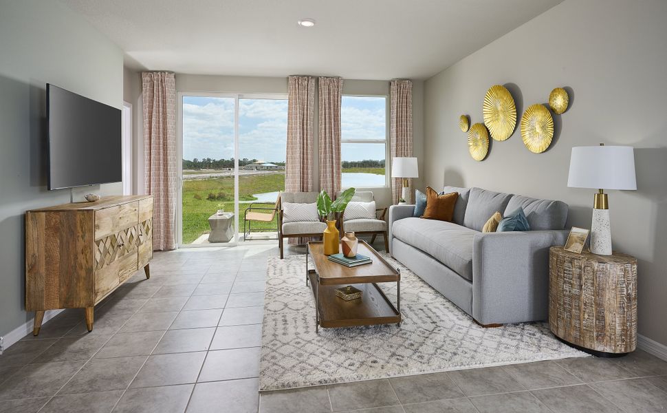 Furnished interior view inside a new home in Kings Creek - Classic Series, Jacksonville (Image 5). Furnished interior view inside a new home in Kings Creek - Classic Series, Jacksonville (Image 5).