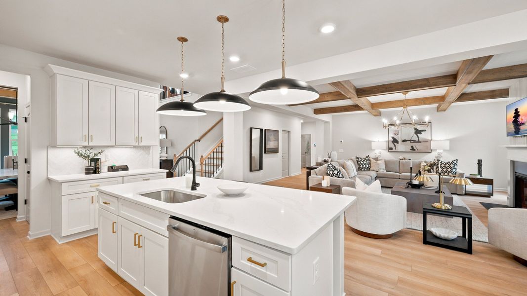 Representative furnished interior of a home built from the Rosemary II by DRB Homes in Everson, Snellville (Image 11).