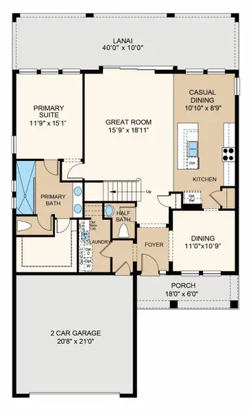 2D floor plan layout of this home in Tiburon, Nokomis, FL (Image 3). 2D floor plan layout of this home in Tiburon, Nokomis, FL (Image 3).