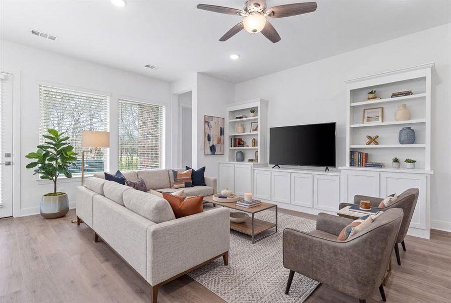 Furnished interior view inside a new home in , Van Alstyne (Image 12).