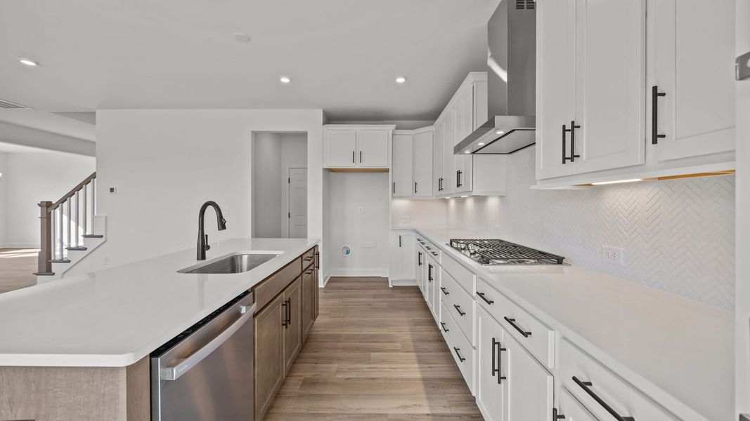 Furnished interior view inside a new home in Farms at Bellingham, Mooresville (Image 11).