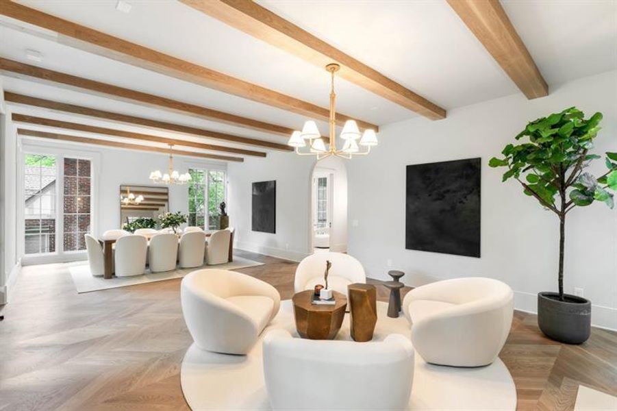 Furnished interior view inside a new home in , Atlanta (Image 18).