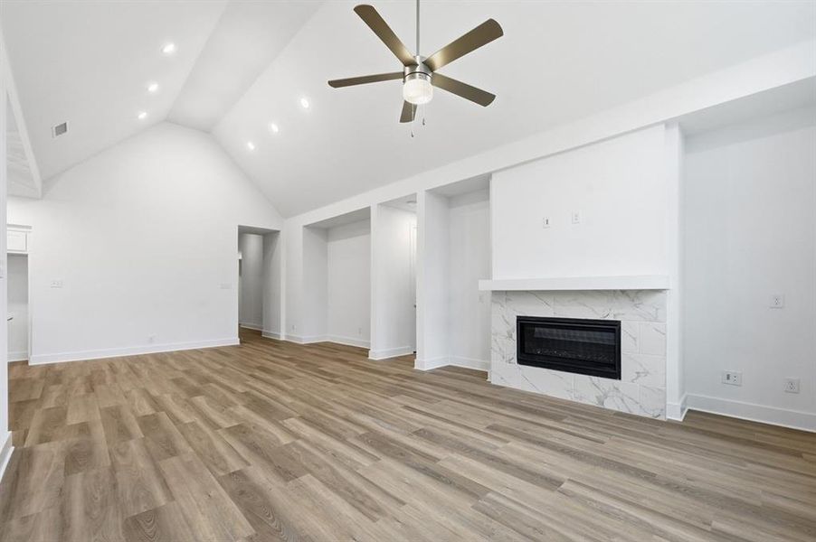 Spacious, unfurnished interior of a new home in Waterscape: 50ft. lots, Royse City (Image 22).