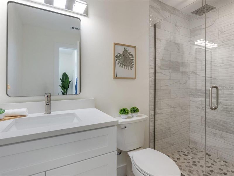 Furnished interior view inside a new home in , Sarasota (Image 45).