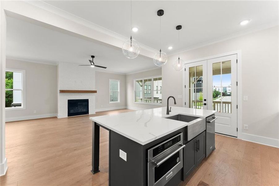 Furnished interior view inside a new home in West Town, Atlanta (Image 13). Furnished interior view inside a new home in West Town, Atlanta (Image 13).