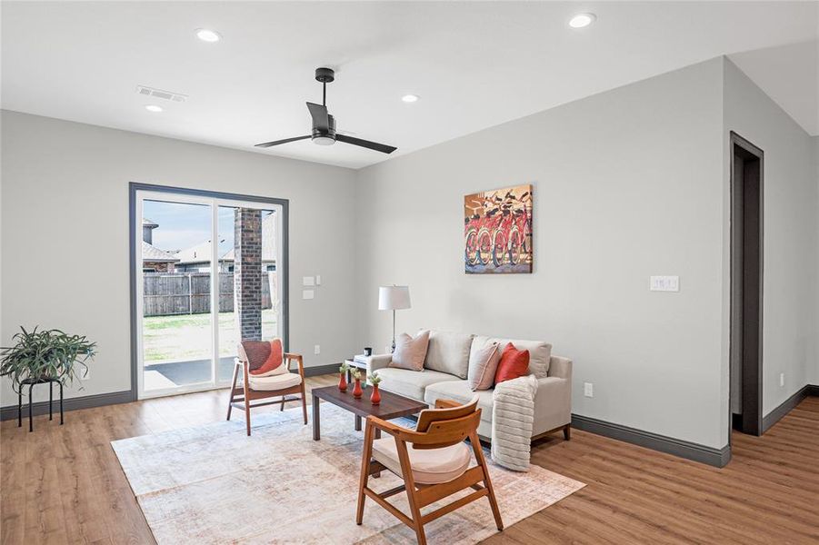 Furnished interior view inside a new home in , Royse City (Image 16). Furnished interior view inside a new home in , Royse City (Image 16).