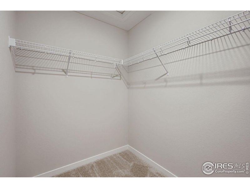 Primary walk-in closet Primary walk-in closet