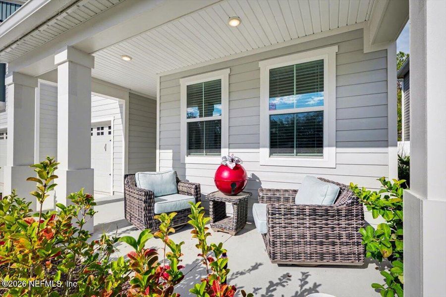 Exterior details and patio area of a home in RiverTown - Settlement, St. Johns (Image 25).