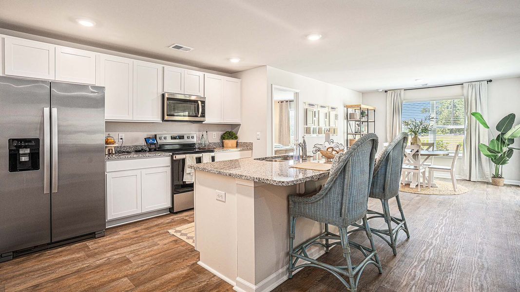 Furnished interior view inside a new home in The Meadows at Wildwood Village, Shallotte (Image 5).