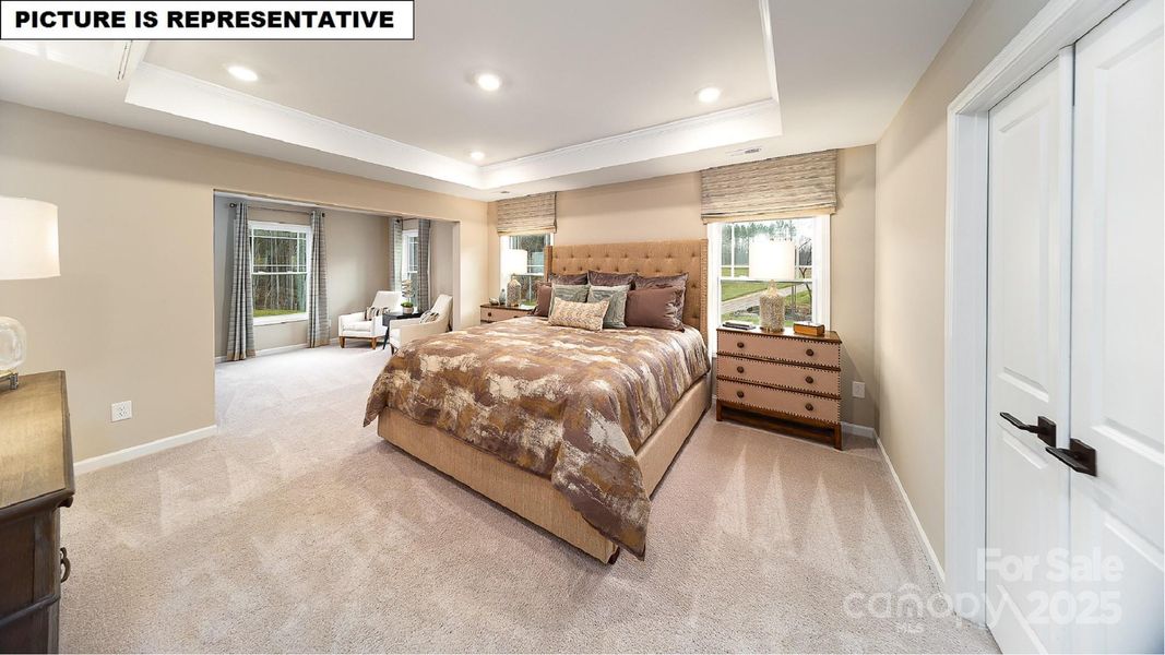 Furnished interior view inside a new home in Falls Cove, Troutman (Image 32).