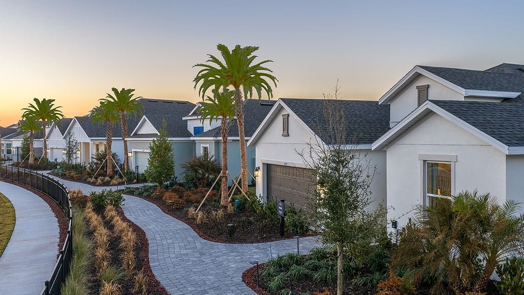 Front exterior of a new home in Westview Community Group Page, Kissimmee, FL, highlighting curb appeal (Image 21).