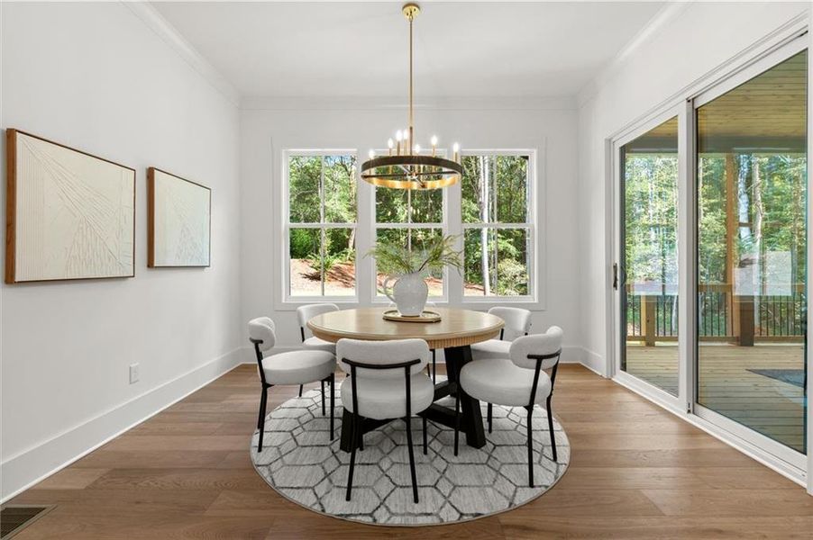 Furnished interior view inside a new home in , Canton (Image 15).