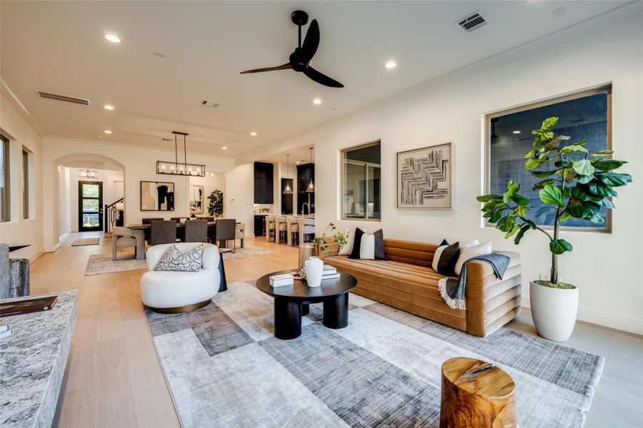 Furnished interior view inside a new home in , Houston (Image 27).