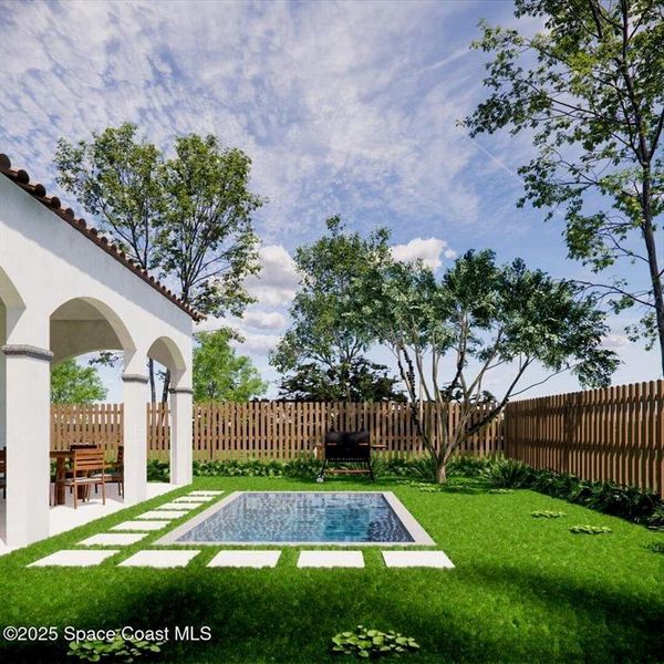 Exterior details and patio area of a home in , Winter Park (Image 32). Exterior details and patio area of a home in , Winter Park (Image 32).
