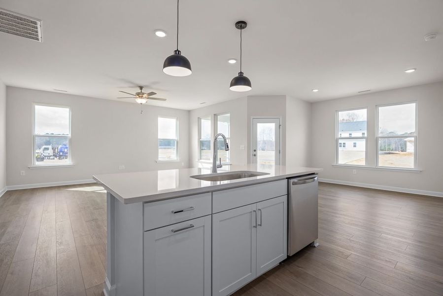 Representative furnished interior of a home built from the The Franklin C by Davidson Homes LLC in Retreat at North Main, Lillington (Image 11).