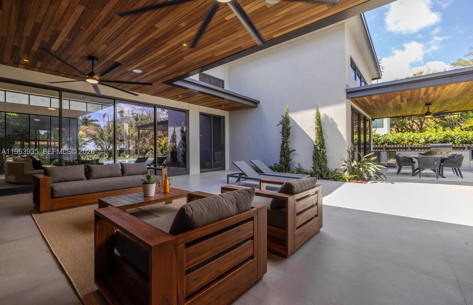 Exterior details and patio area of a home in , Miami Shores (Image 26).