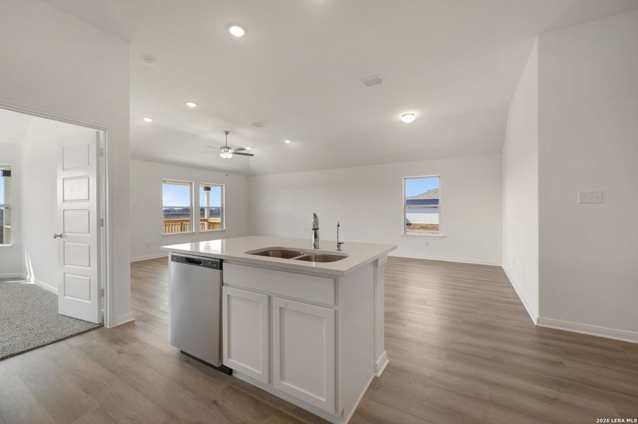 Furnished interior view inside a new home in Meadows at Clear Springs, New Braunfels (Image 9).