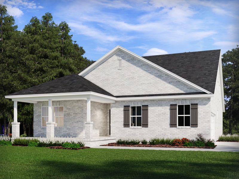 Representative exterior photo of a completed home built from the Clark by Meritage Homes in Benders Cove - Estate Series, Mount Juliet, TN (Image 1).
