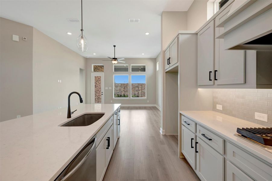 Furnished interior view inside a new home in Grange 45' Homesites, Katy (Image 5).