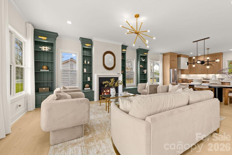 Furnished interior view inside a new home in , Charlotte (Image 11).