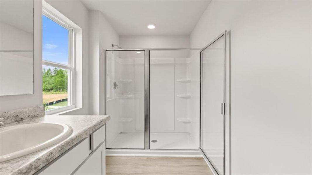Furnished interior view inside a new home in Oaks at Cedar Grove, Fairburn (Image 8).