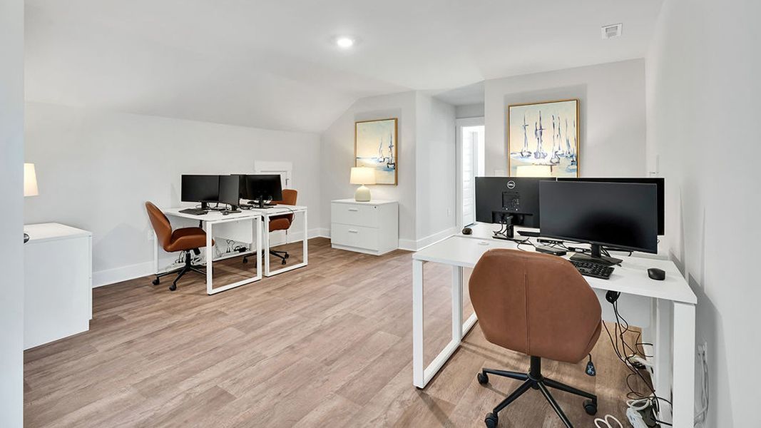 Furnished interior view inside a new home in Indigo Preserve, Leland (Image 26).