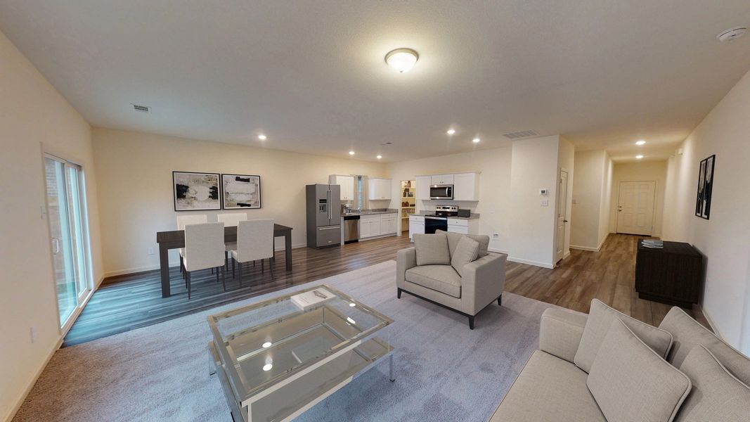 Representative furnished interior of a home built from the Polaris by Starlight Homes in Noble Ridge, Howe (Image 5).