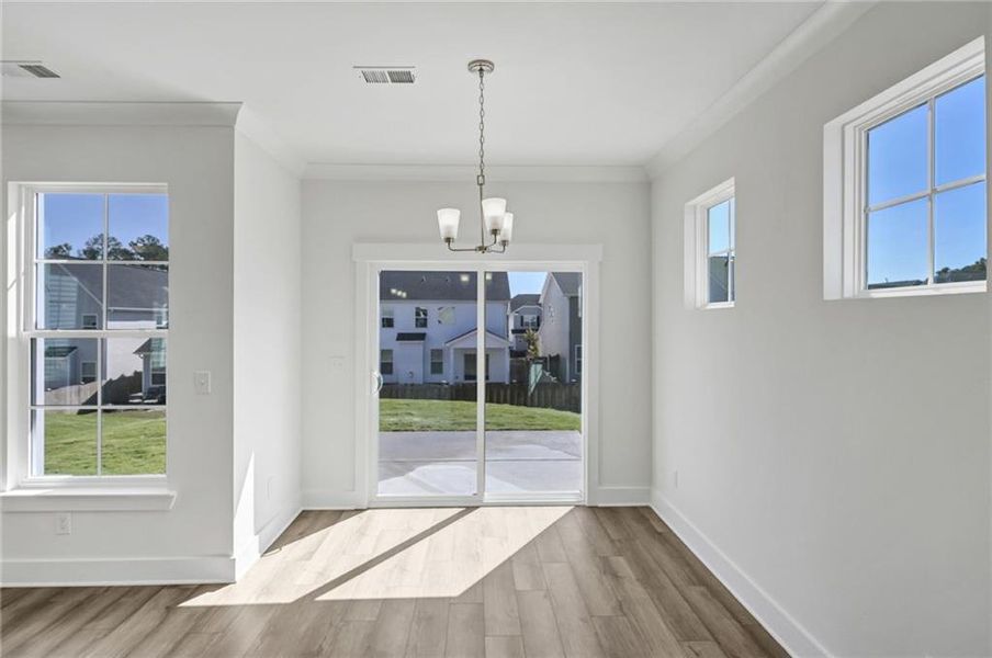 Spacious, unfurnished interior of a new home in Villas at Dawsonville, Dawsonville (Image 19). Spacious, unfurnished interior of a new home in Villas at Dawsonville, Dawsonville (Image 19).