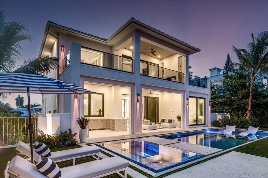 Exterior details and patio area of a home in , Ocean Ridge (Image 42).