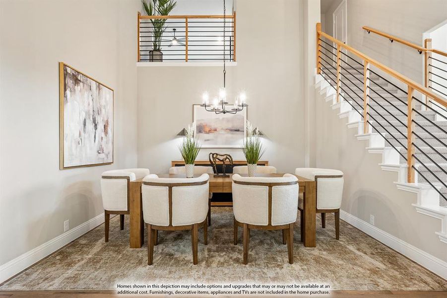 Furnished interior view inside a new home in Timberbrook, Justin (Image 11).