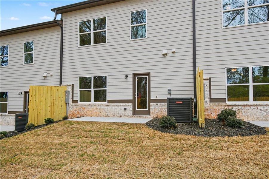 Exterior details and patio area of a home in , Norcross (Image 16).